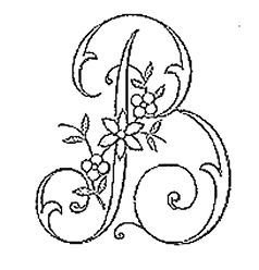 Буквы для вышивания гладью