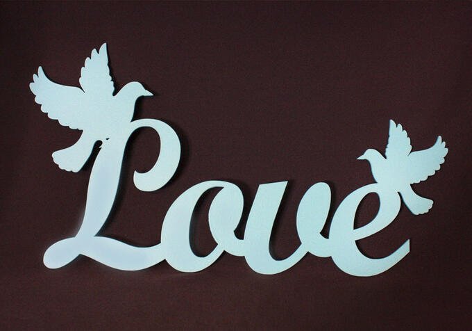 Трафареты слова для декора