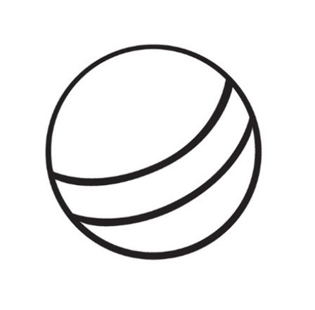 Мяч раскраска для малышей