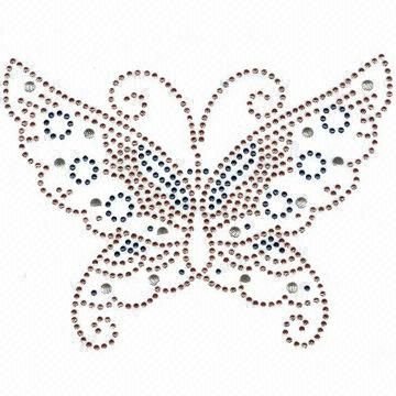 Бабочка точками