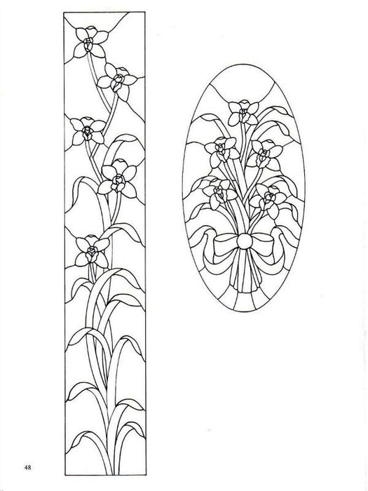 Трафареты для росписи по стеклу