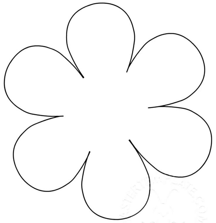 Цветы трафарет для вырезания