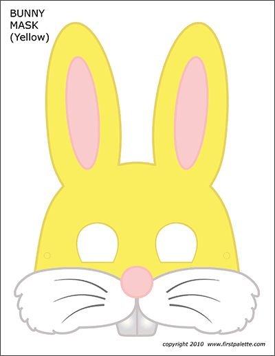 Маска зайчика на голову
