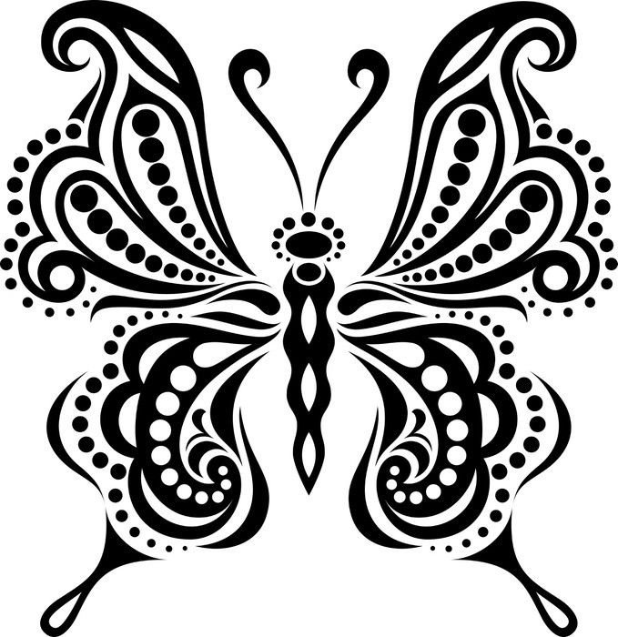 Силуэт бабочки