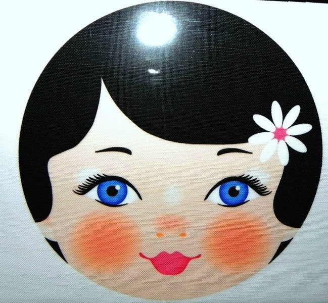 Лицо матрешки для аппликации