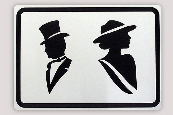 Таблички на туалет м и ж