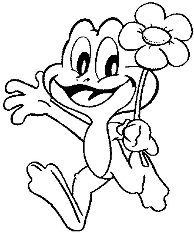 Лягушка раскраска