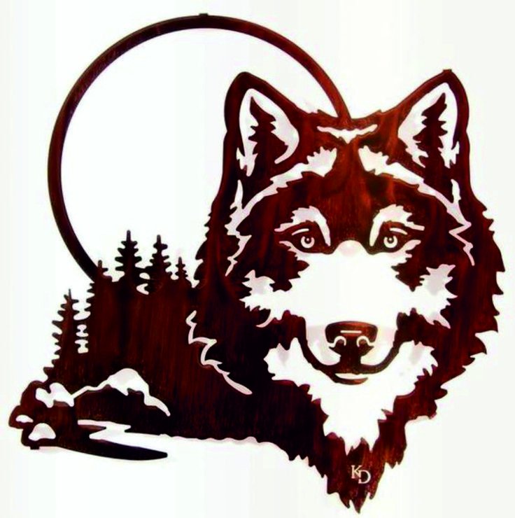 Рисунки для выжигания по дереву волки