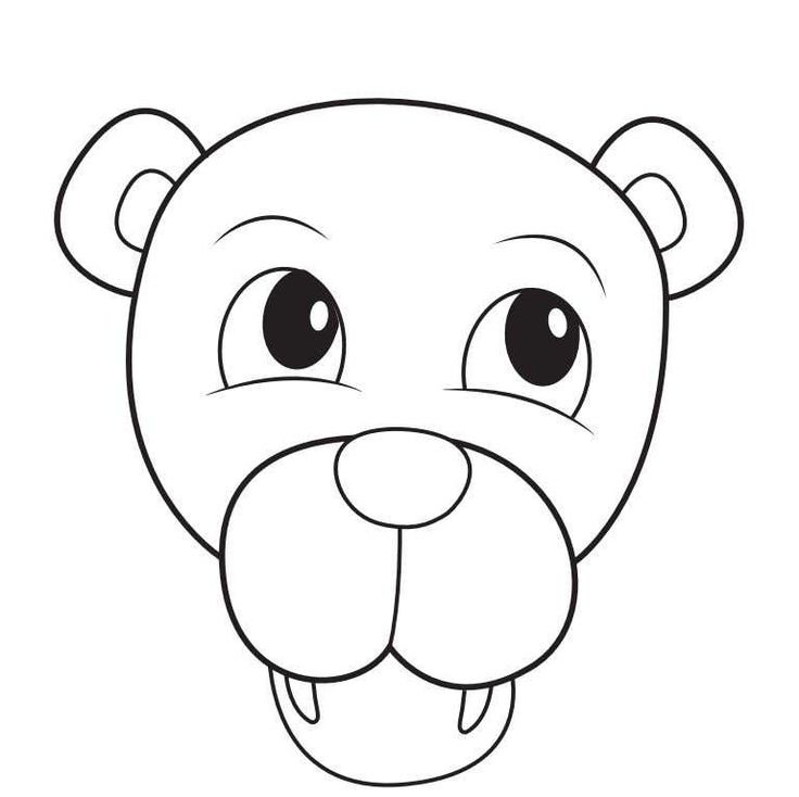 Морда Льва для аппликации