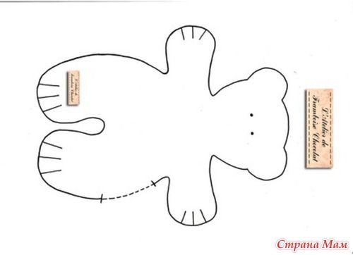 Шаблон для игрушки из ткани