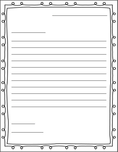 Макет письма