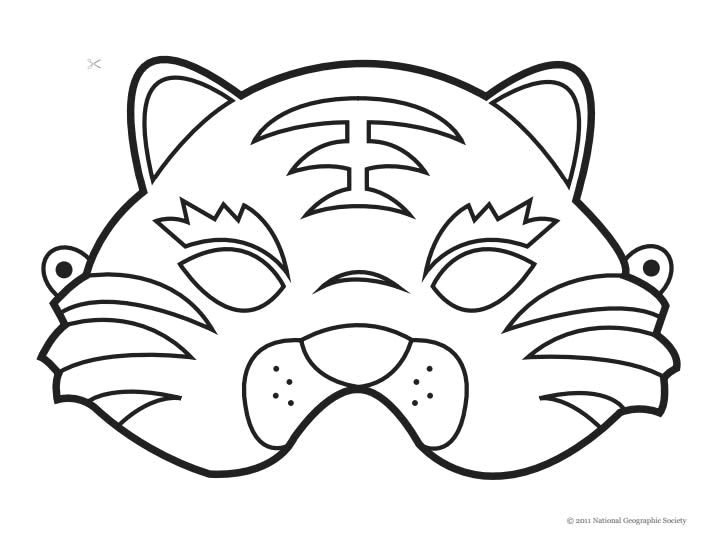 Карнавальные маски раскраски для детей