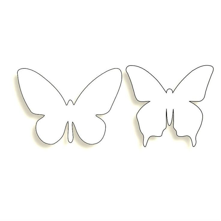 Бабочка шаблон для печати