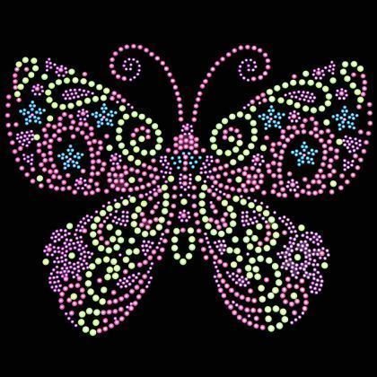 Бабочка точками