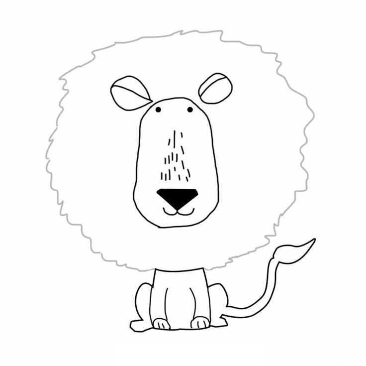 Лев шаблон для аппликации