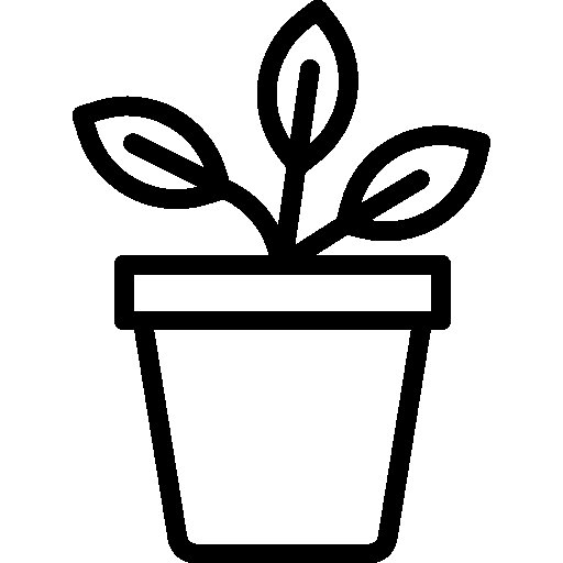 Пиктограмма растение в горшке