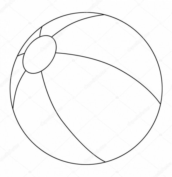 Мяч игрушка раскраска