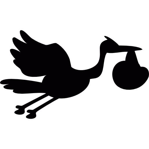 Аист с ребенком