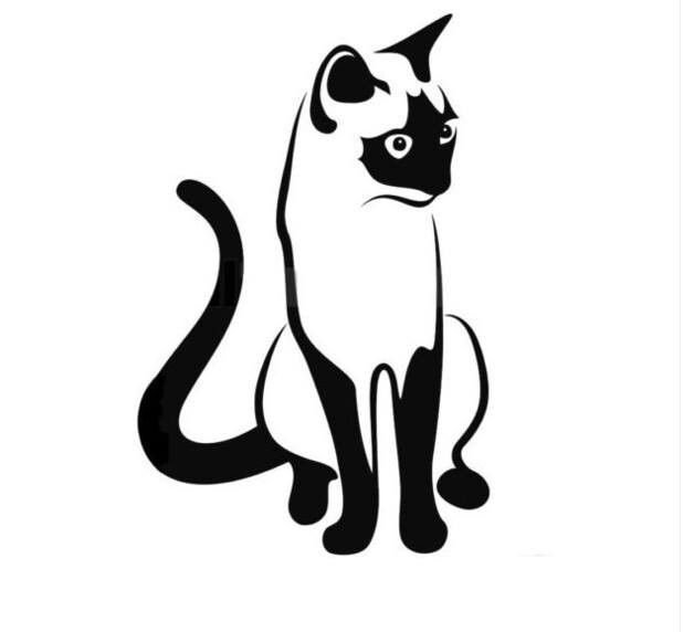 Красивые трафареты кошек