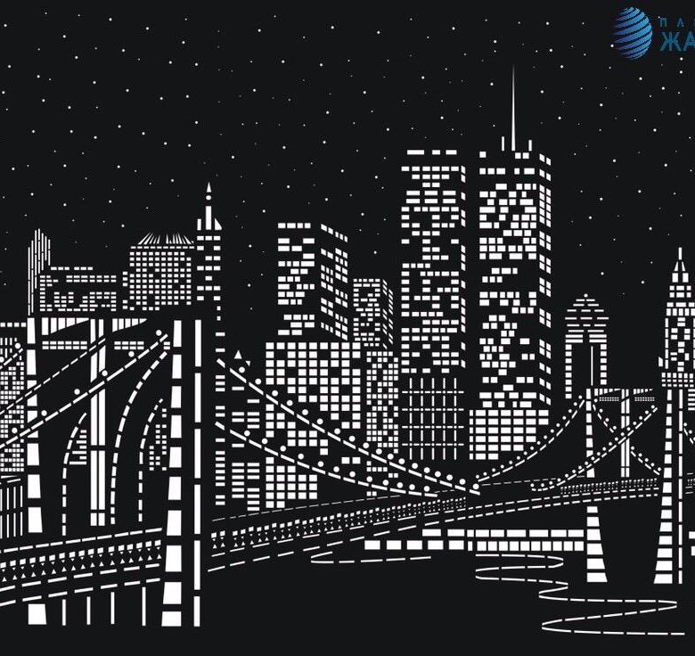 Очертания ночного города