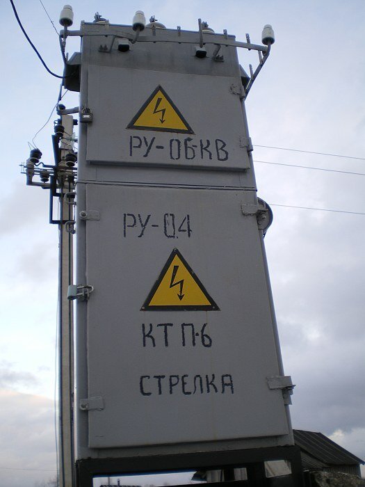 Диспетчерские наименования на ТП 10/0.4 кв