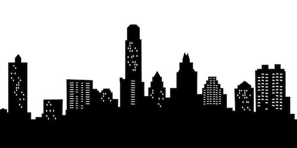 Силуэты города для вырезания