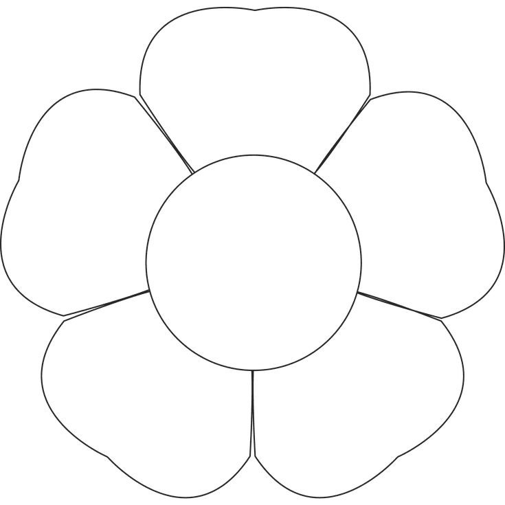 Цветы трафарет для вырезания