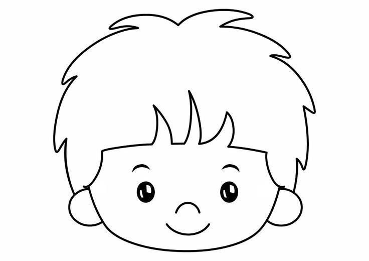 Лицо ребенка раскраска для детей