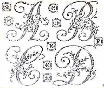 Рисование буквы вензеля