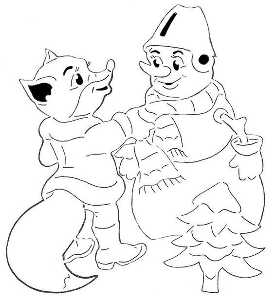 Новогодние вытанки из мультиков