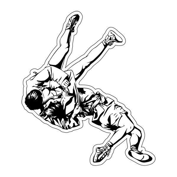 Грепплинг силуэт