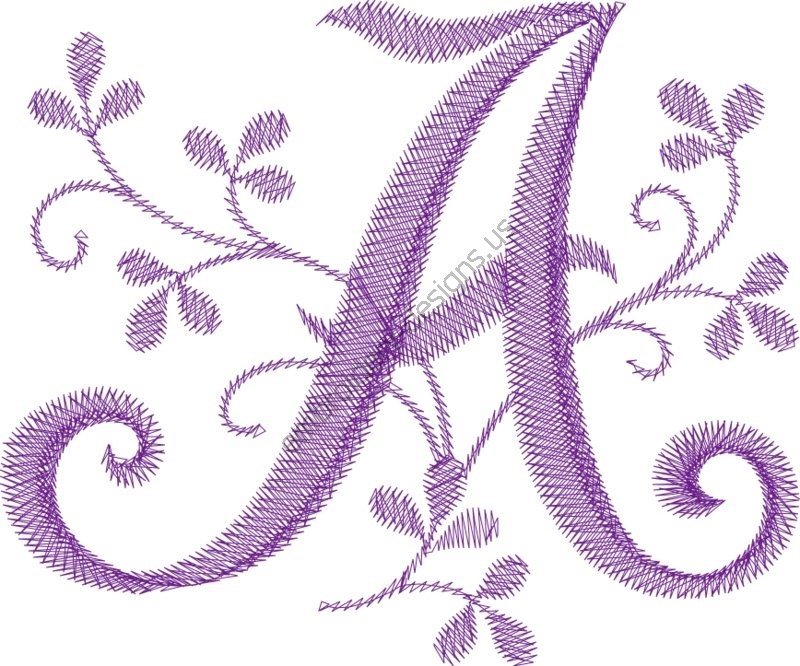 Трафареты букв для вышивки гладью