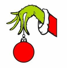 Рука Гринча с шаром