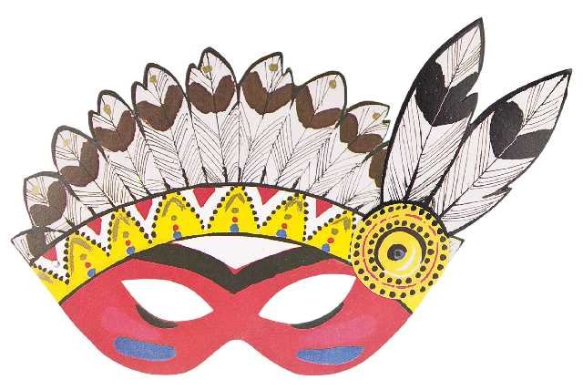 Карнавальная маска индейца