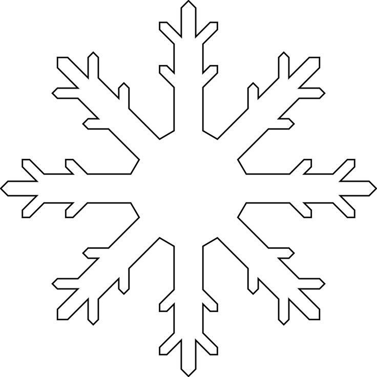 Снежинки карандашом