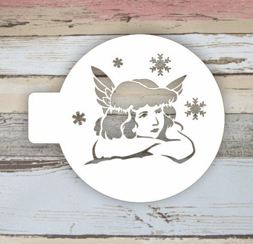 Новогодние трафареты для кофе