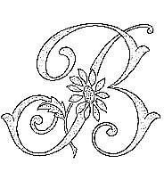 Вышивка Монограммы стебельчатым швом