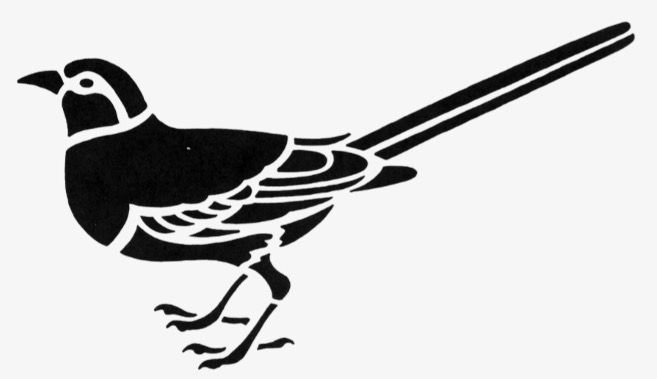 Трафарет птицы