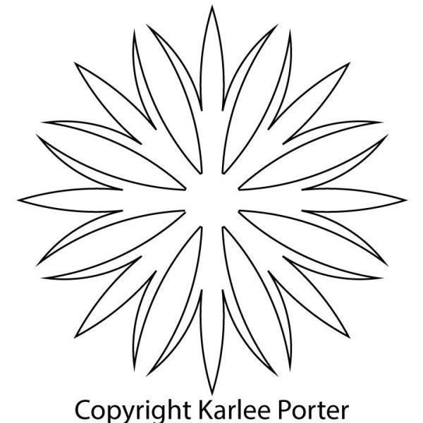 Трафарет василька