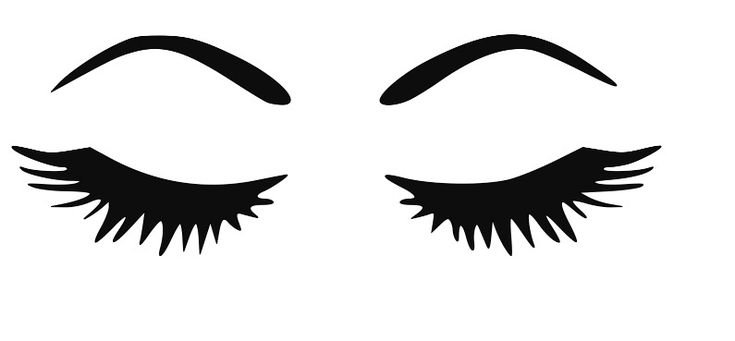 Ресницы трафарет