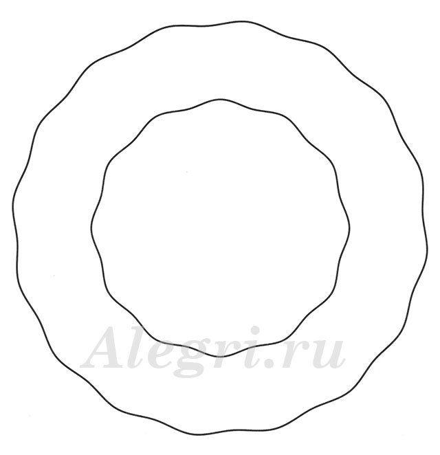 Трафарет тарелки для рисования