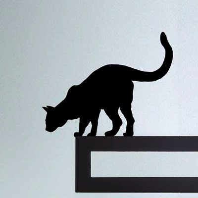 Силуэт прыгающей кошки