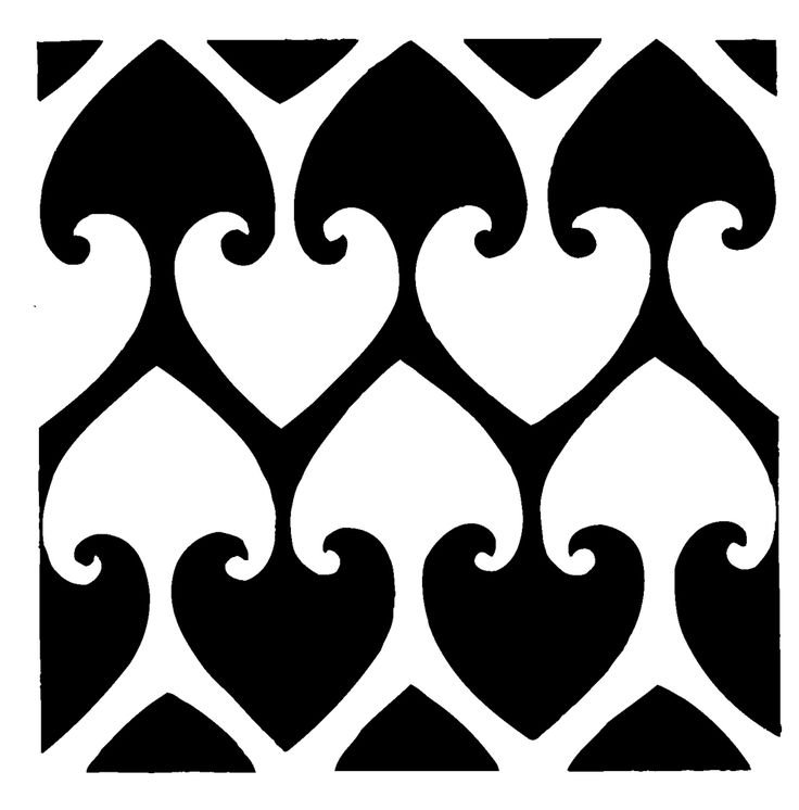 Восточный орнамент трафарет