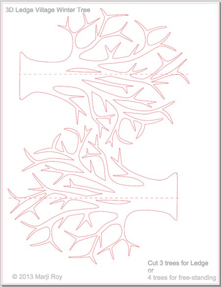 Дерево из бумаги объемное