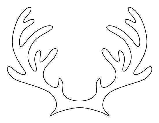 Трафарет "Оленьи рога"