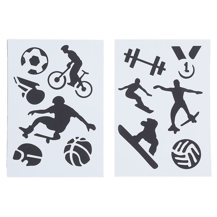 Трафареты спортивной тематики