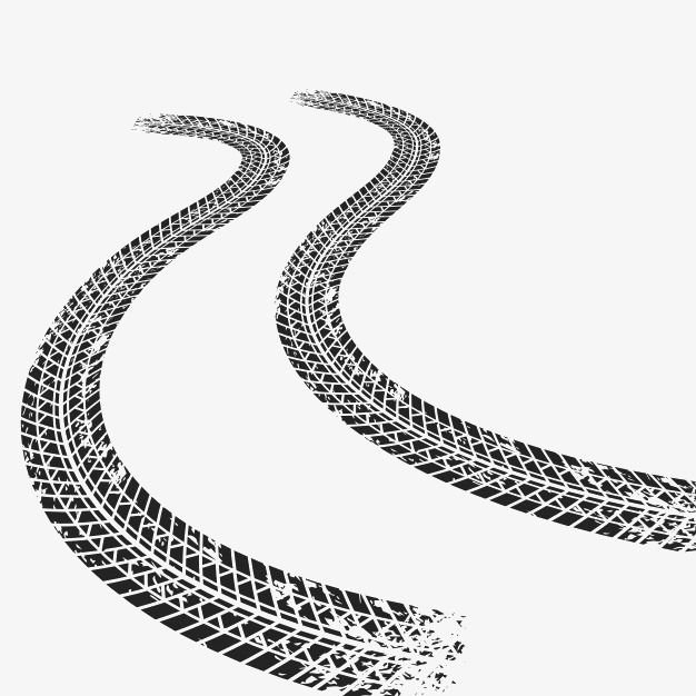 След от покрышки