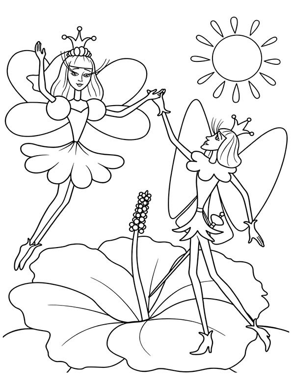 Андерсен Дюймовочка раскраска