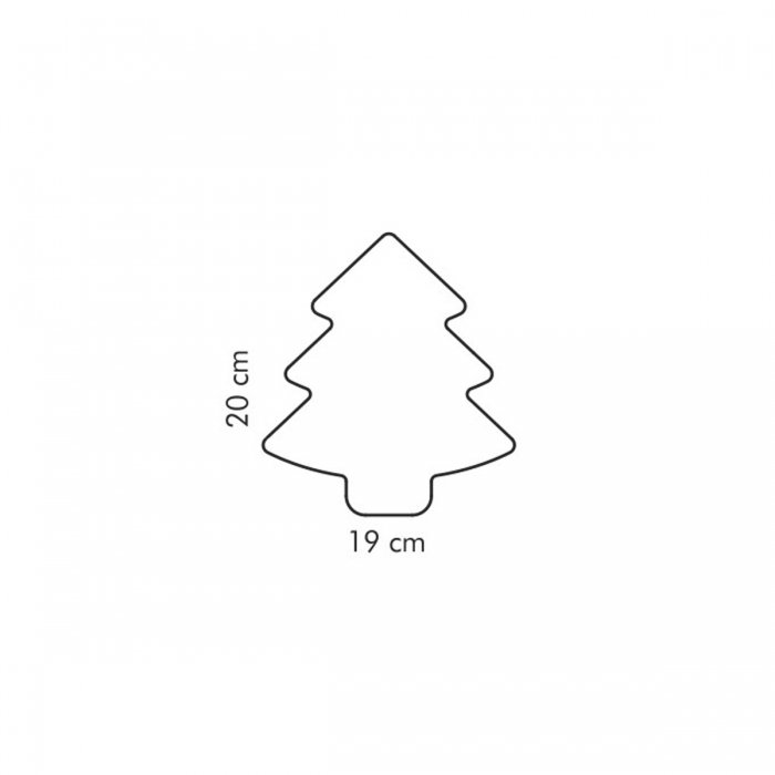 Трафарет елочка для торта