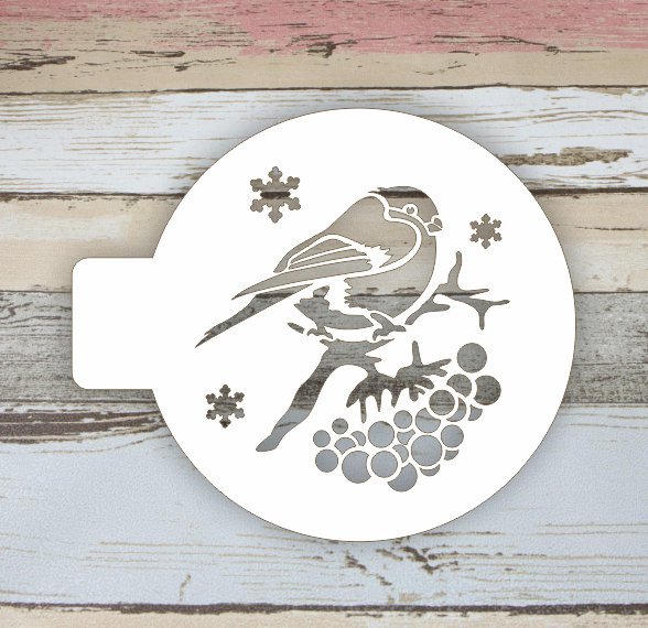 Новогодние трафареты для кофе